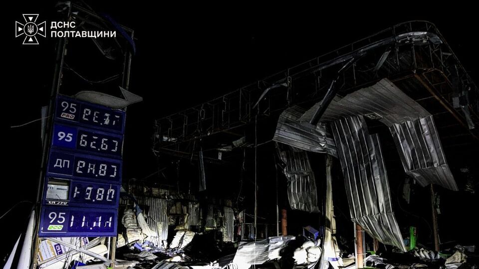 В одній із громад Полтавської області росіяни зруйнували всі АЗС – місцева влада