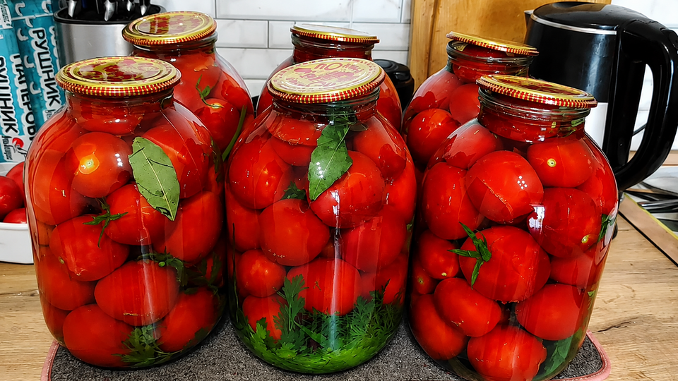 Сладкие помидоры с листьями моркови – такие вкусные, что других не надо. Рецепт рассола, который можно пить