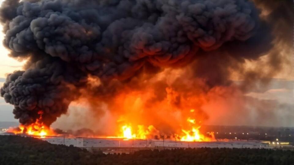 Московский регион атаковали минимум 600 БПЛА. Синхронно горят два склада, один из них Wildberries
