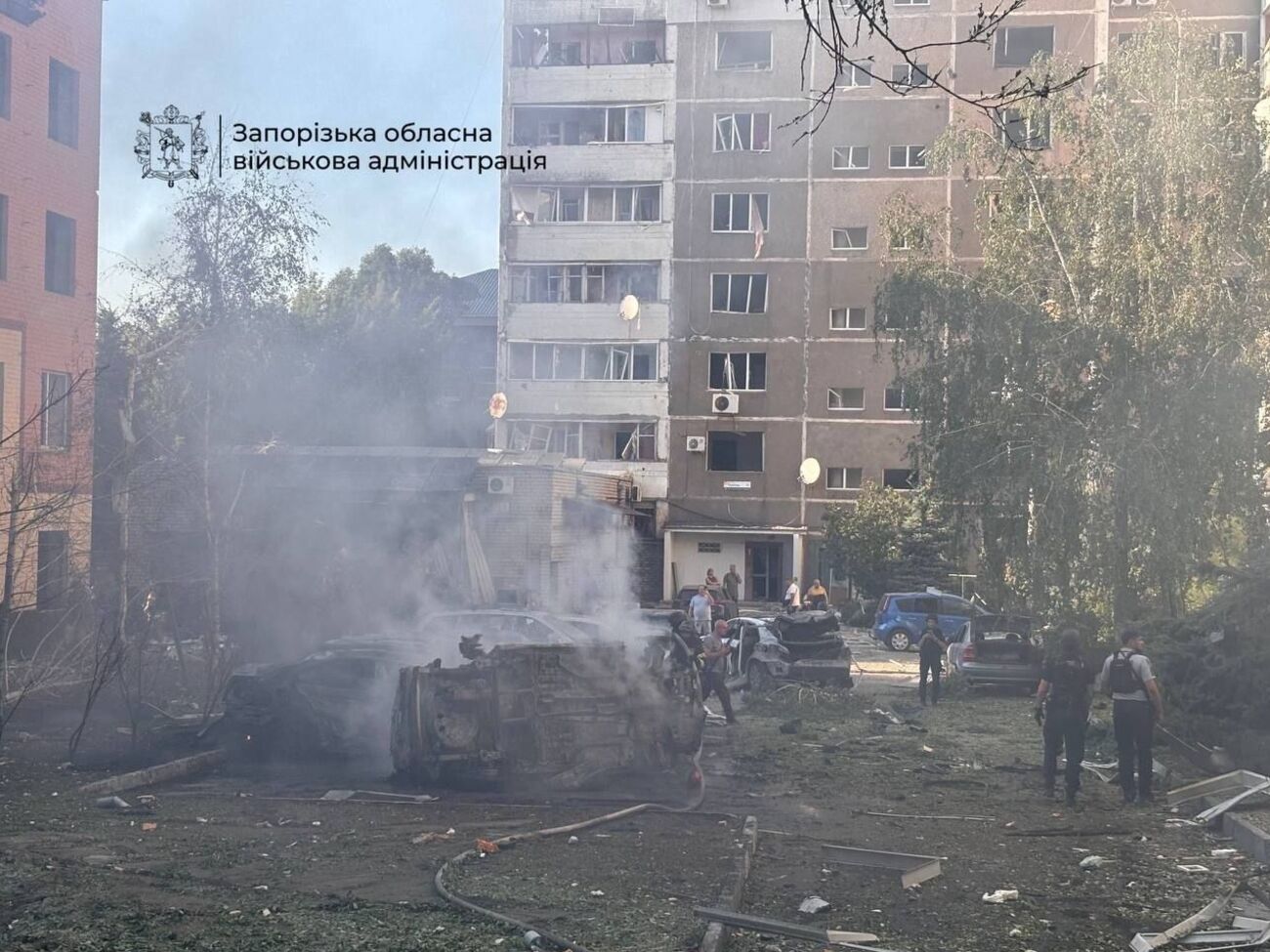 РФ за півтори години випустила по Запоріжжю вісім КАБів. Є жертва та багато поранених. Фото, відео
