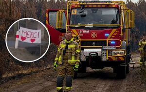 "Хочеться плакати". Як французи, які потерпають від пожеж, зустріли рятувальників з України. Відео