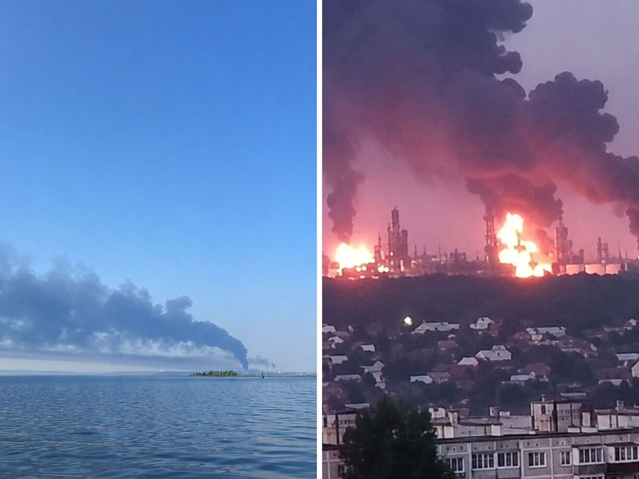 Одразу два НПЗ палали в РФ за одну ніч. Що відомо про удари