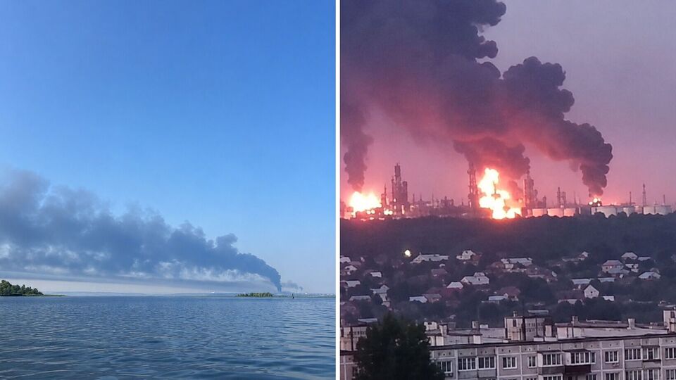 Одразу два НПЗ палали в РФ за одну ніч. Що відомо про удари