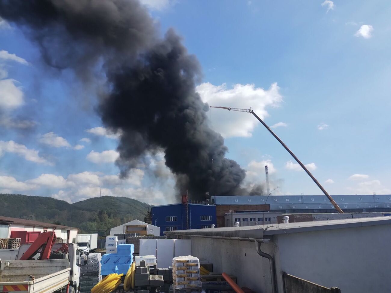 В Словакии произошел пожар на предприятии по производству боеприпасов