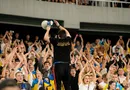 Украинские и грузинские болельщики поддержали друг друга и спели кричалку про Путина. Видео